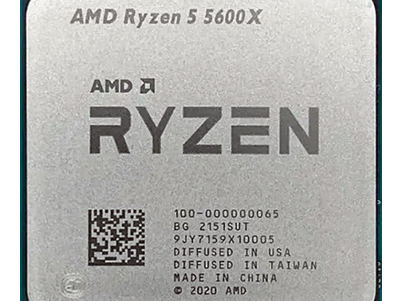 AMD Ryzen 5-5600X, 4.6 GHZ, 32 MB Cache, 6 Cores and 12 Threads, AM4