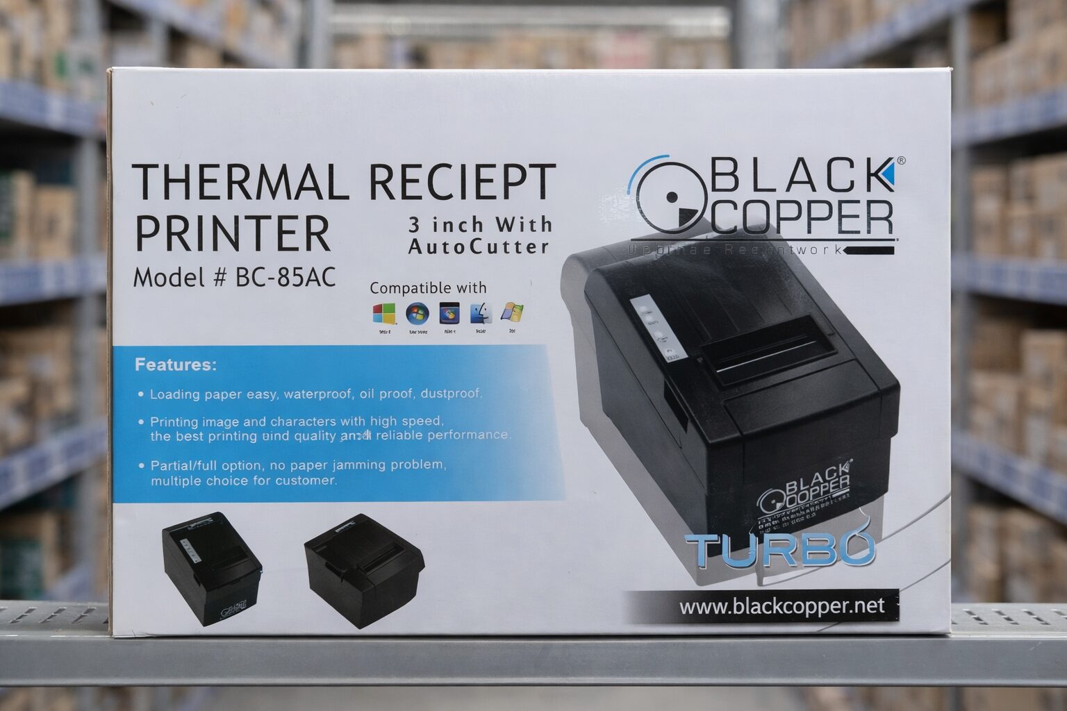 Black Copper BC85AC<br/>Thermal Receipt Printer<br/>(USB)