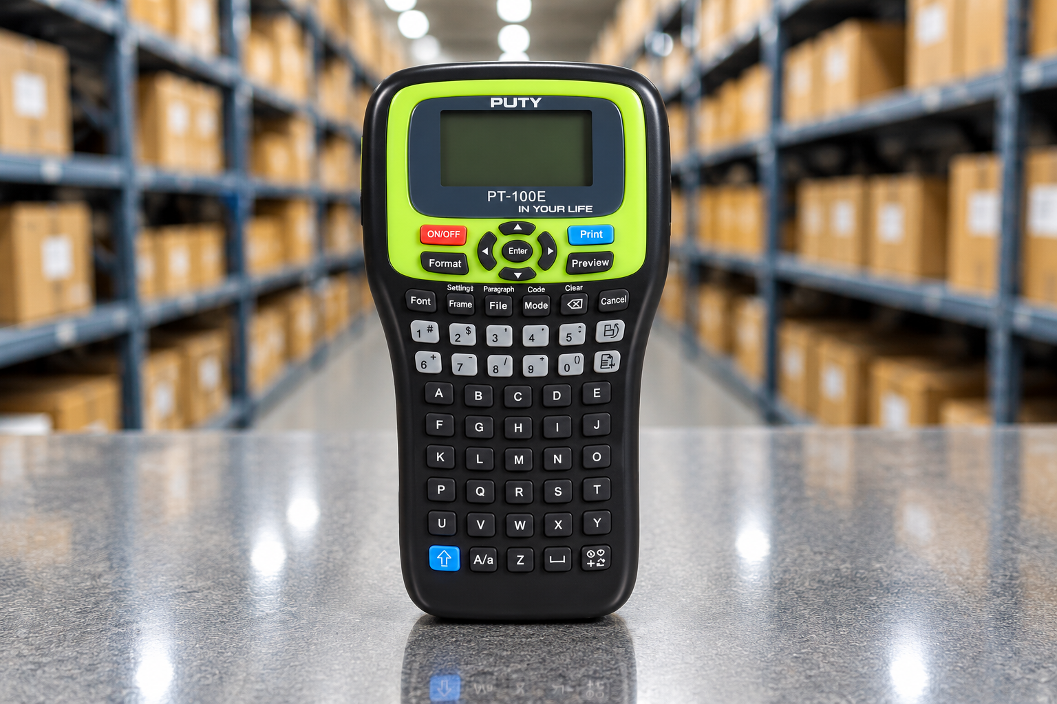 Puty PT-100E<br/>Portable Label Printer