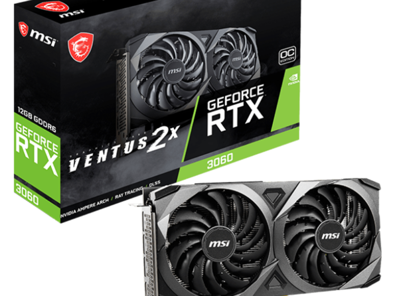12GB MSI Ventus RTX 3060 Graphics Card