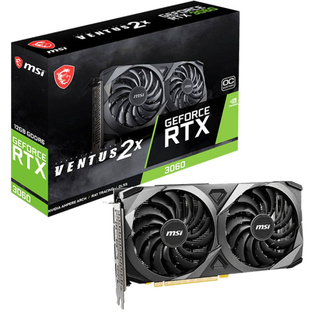 12GB MSI Ventus RTX 3060 Graphics Card