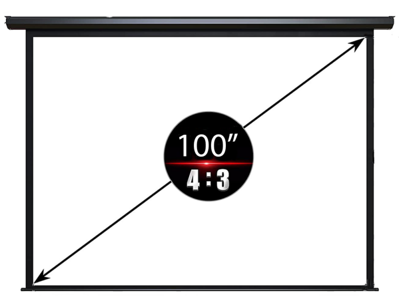 6.7×5 Feet Motorized Projector Screen