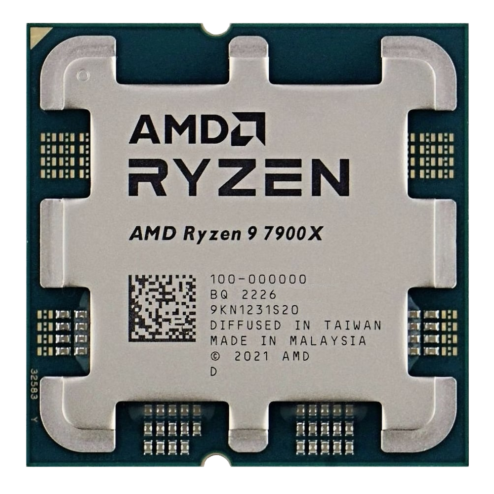 AMD Ryzen 9-7900X, 5.6 GHZ, 64 MB Cache, 12 Cores and 24 Threads, AM5