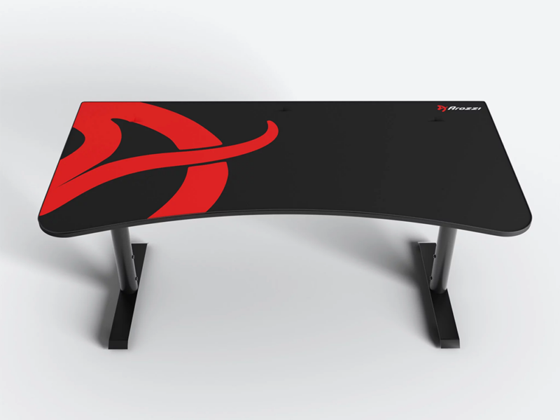 Arozzi Arena Black and Red Gaming Desk