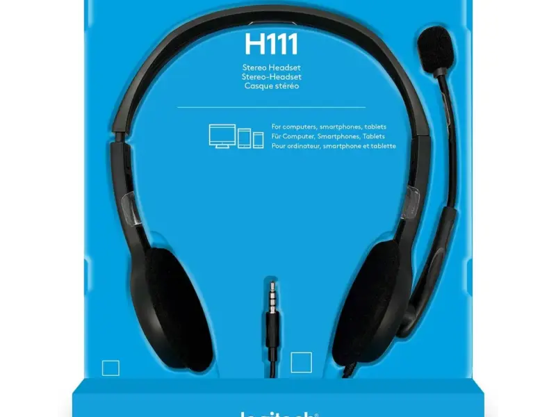 Logitech H111 Wired Headset - image 1