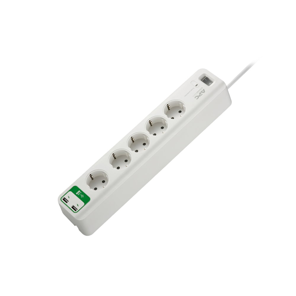 APC Power Extension with Surge Arrest, 5 outlets (PM5U-GR)