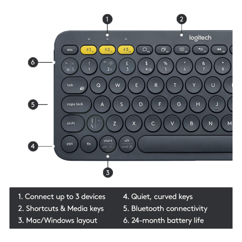 Logitech K380 Wireless Keyboard - Image 2