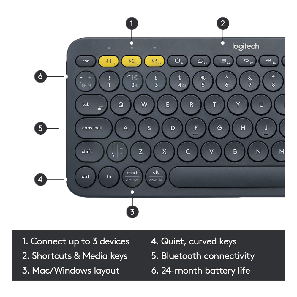 Logitech K380 Wireless Keyboard - Image 2