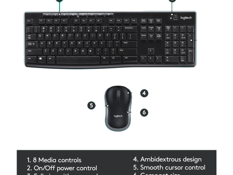 Logitech MK275 Wireless Keyboard And Mouse Combo - image 2