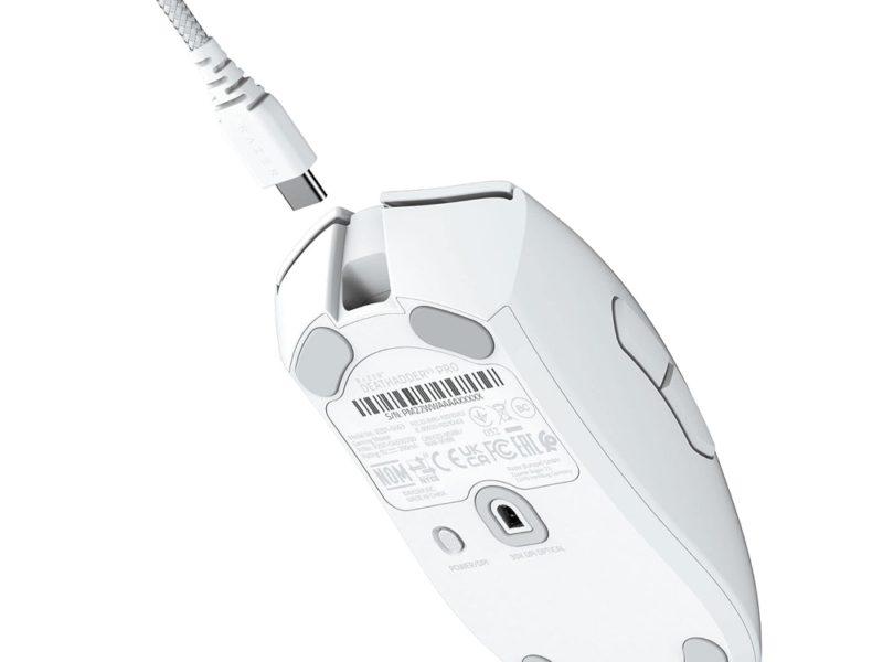 Razer DeathAdder V3 Pro – Ergonomic Wireless Gaming Mouse (White) - image 3