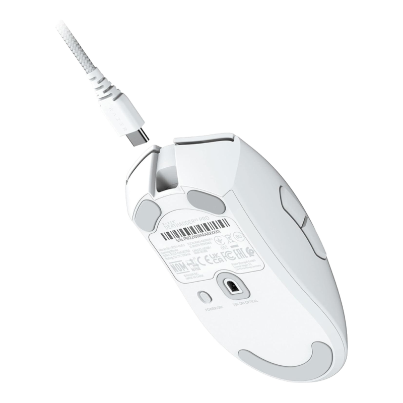 Razer DeathAdder V3 Pro Ergonomic Gaming Mouse - White 3