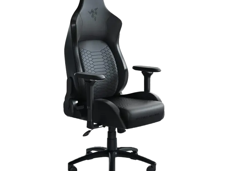 Razer Iskur Gaming Chair with Built-in Lumbar Support (Black)