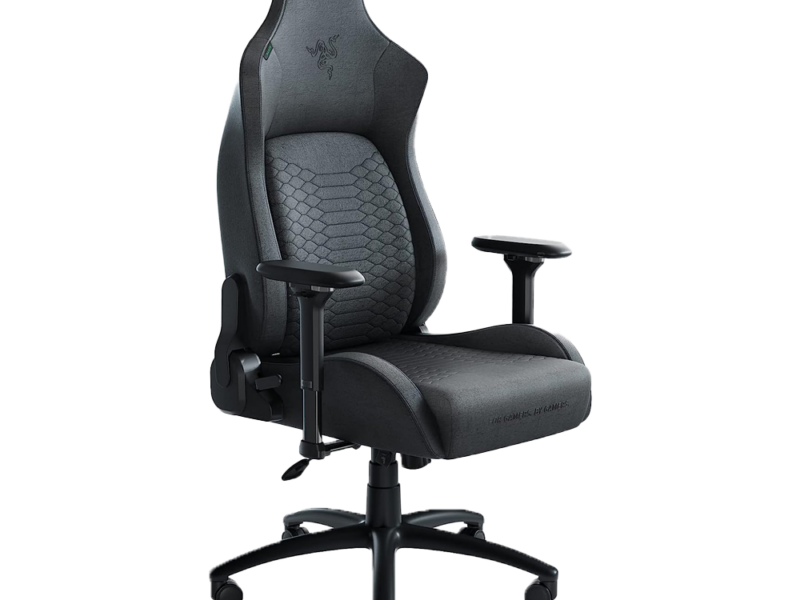 Razer Iskur XL Gaming Chair with Built-in Lumbar Support (Dark Grey Fabric)