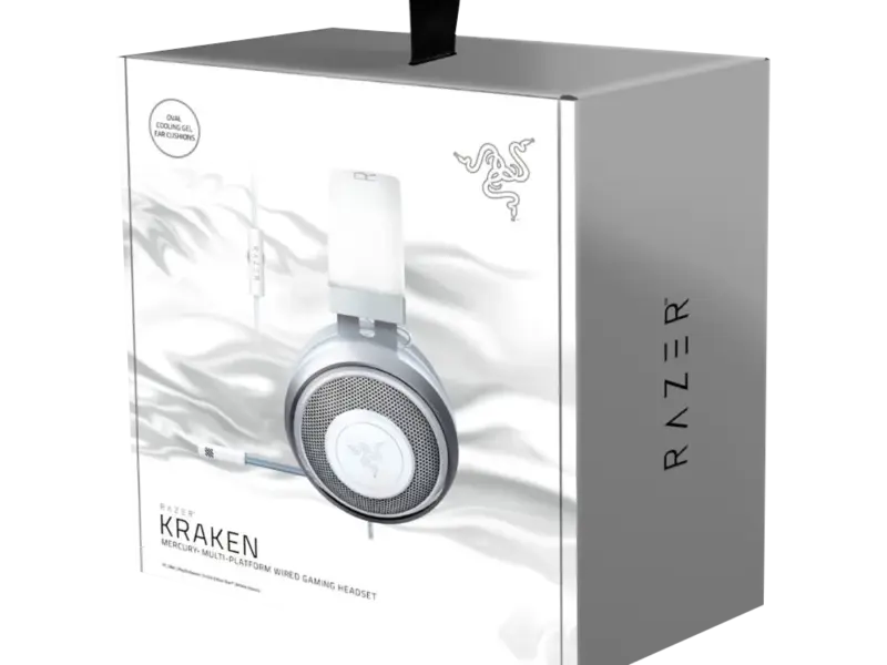 Razer Kraken Multi Platform Wired Gaming Headset (Mercury White) - image 3