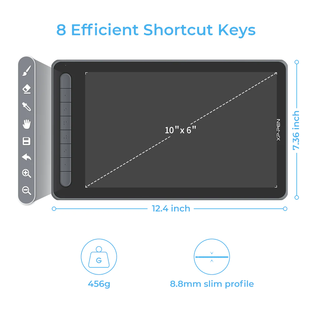 XP-Pen Deco LW Graphics Tablet - Image 2
