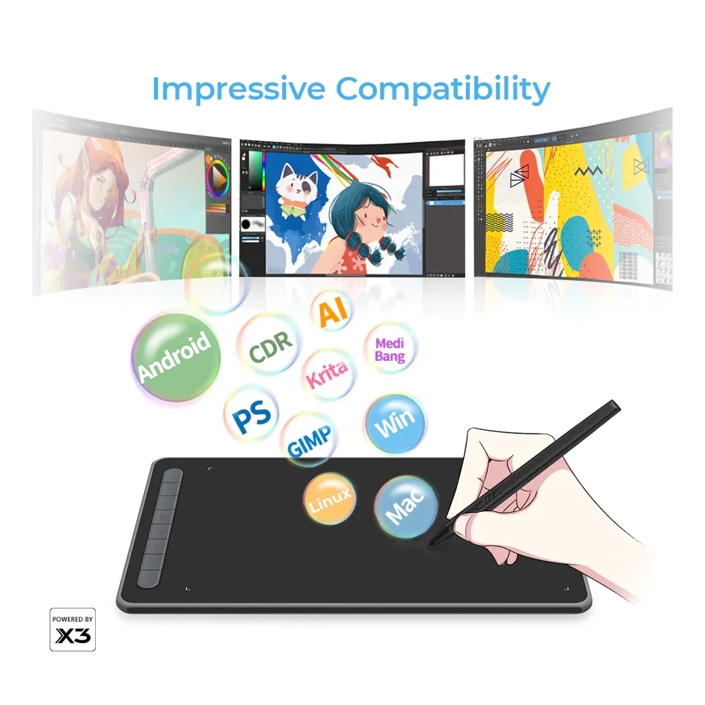 XP-Pen Deco LW Graphics Tablet - Image 4
