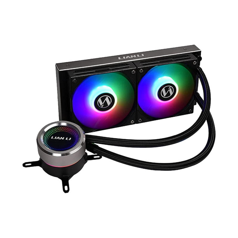 LIANLI Galahad 240, 240mm RGB liquid CPU Cooler Black - Image 2