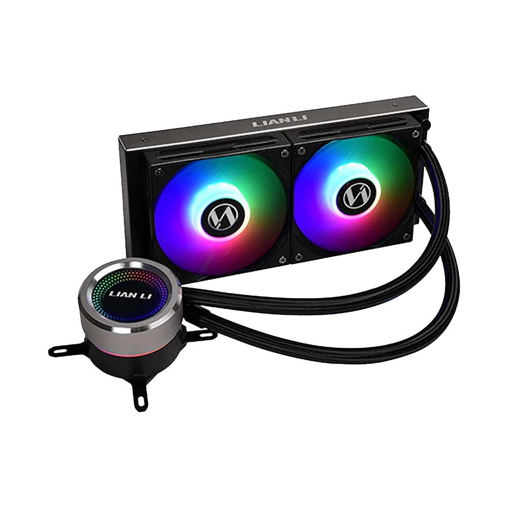 LIANLI Galahad 240, 240mm RGB liquid CPU Cooler Black - Image 2