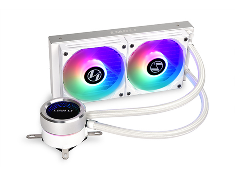LIANLI Galahad 240, 240mm RGB liquid CPU Cooler White