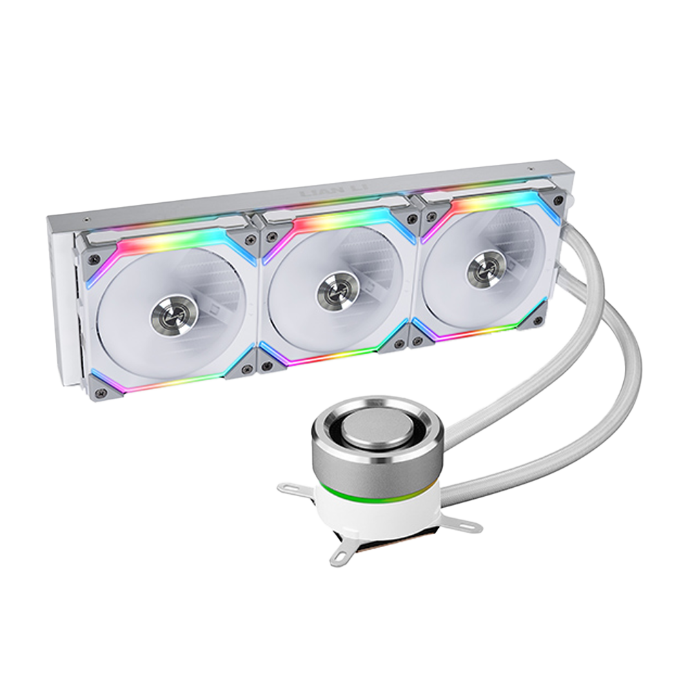 LIAN LI Galahad 360, 360mm RGB water/liquid CPU Cooler White