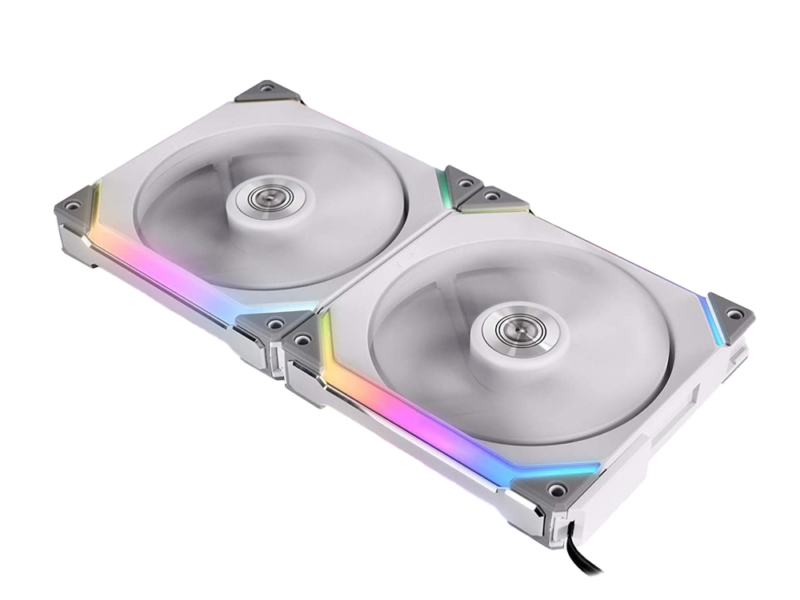 Lian Li Uni Fan SL 140 Double, aRGB PWM 140mm, 1900RPM, with Controller, (2pcs) White Color