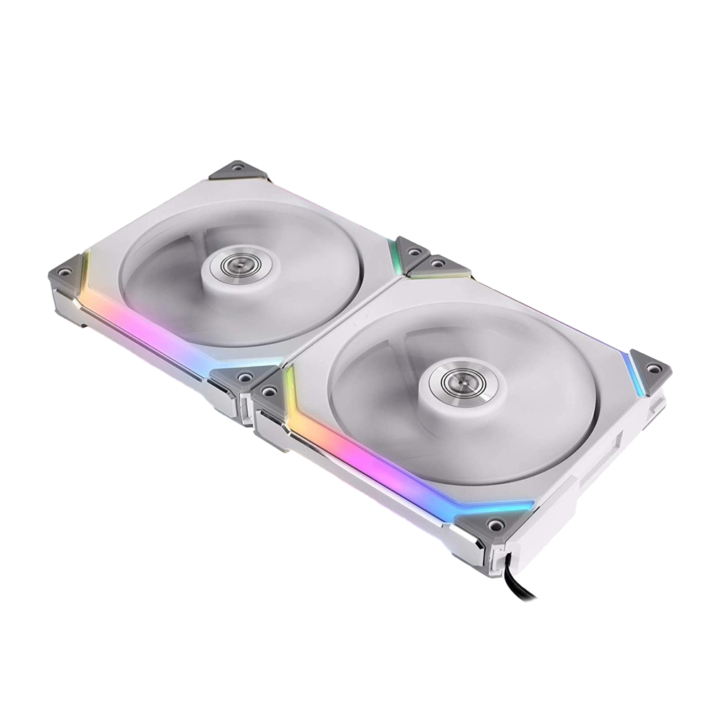 Lian Li Uni Fan SL 140 Double, aRGB PWM 140mm, 1900RPM, with Controller, (2pcs) White Color