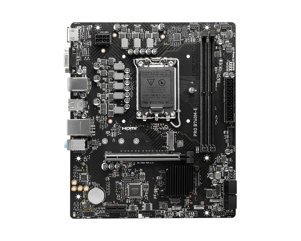 MSI Pro B760M-E, DDR5, 14th Gen Motherboard - Image 2