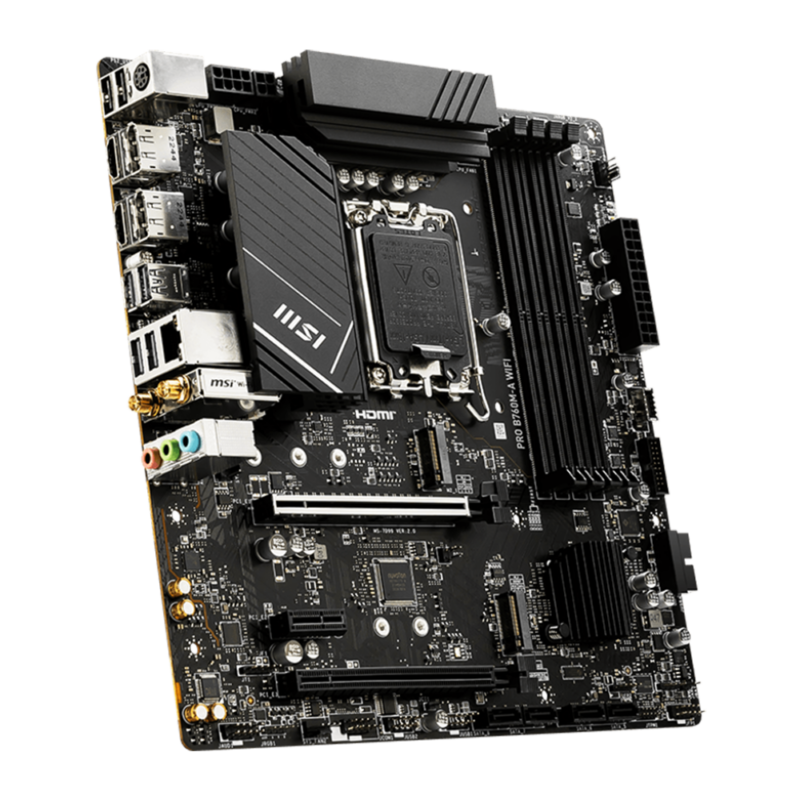MSI Pro B760M-A WIFI, DDR5, 13th Gen Motherboard - Image 2
