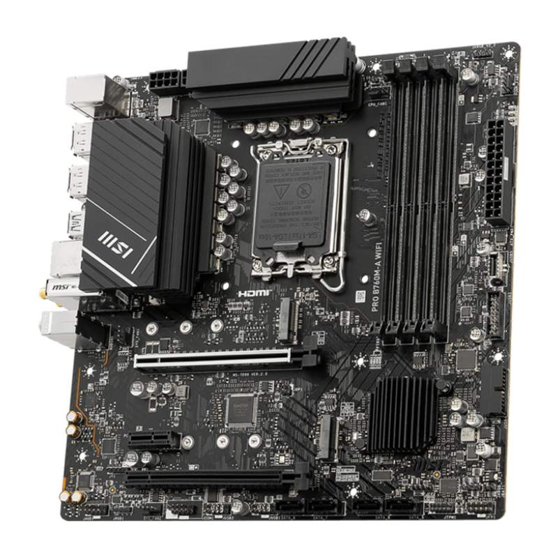 MSI Pro B760M-A WIFI, DDR5, 13th Gen Motherboard - Image 4