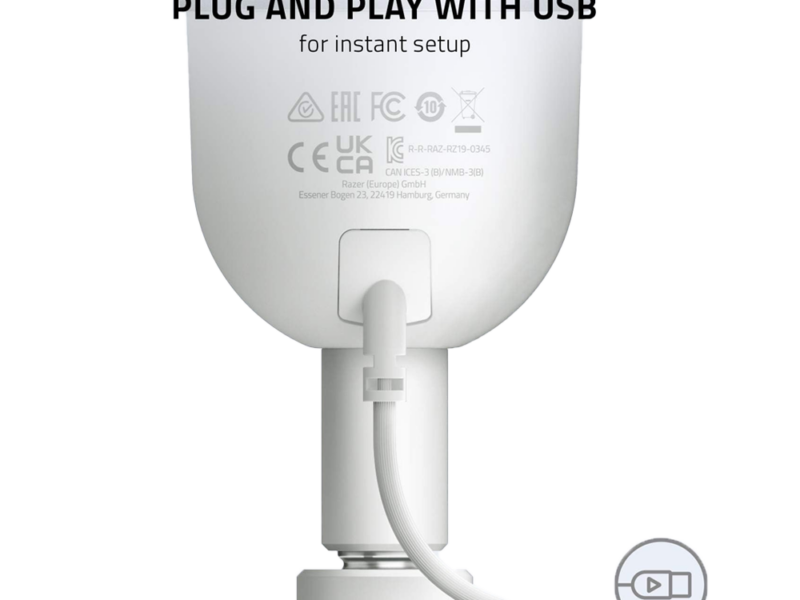 Razer Seiren Ultra Compact Streaming Microphone (White) - image 4