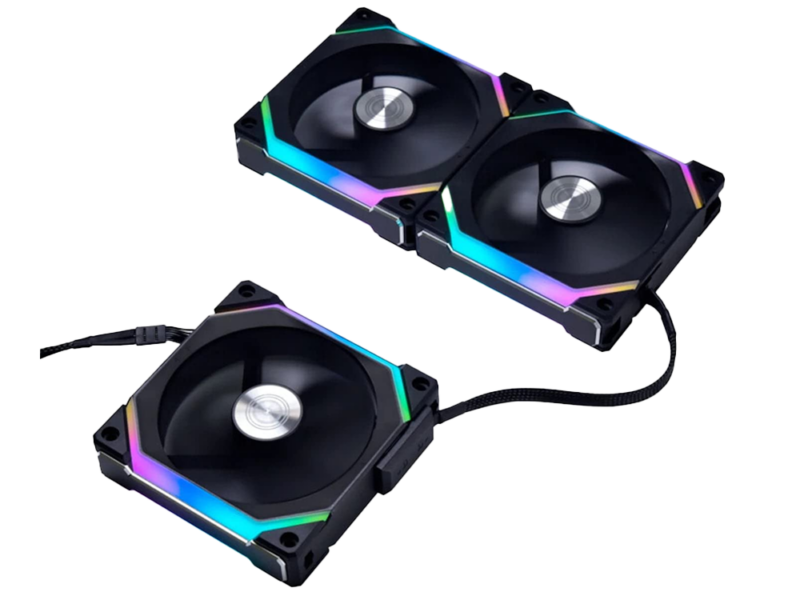 Lian Li Uni Fan SL 120 V2 Triple, aRGB PWM 120mm, 2000RPM, No Controller, (3pcs) Black Color - image 3