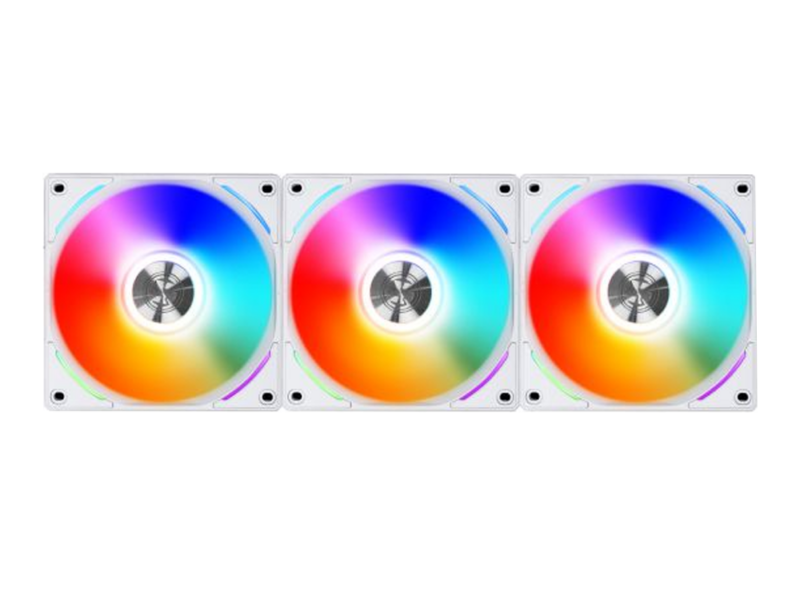 Lian Li Uni Fan SL 120  V2 Triple, aRGB PWM 120mm, 2000RPM, With Controller, (3pcs) White Color