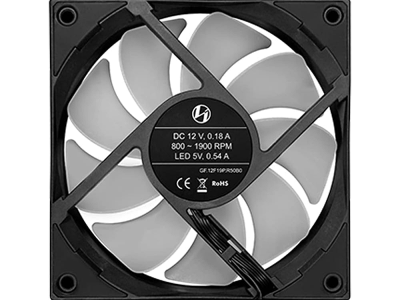 Lian Li Uni Fan ST 120 Triple, aRGB PWM 120mm, 1900RPM, No Controller, (3pcs) Black Color - image 5