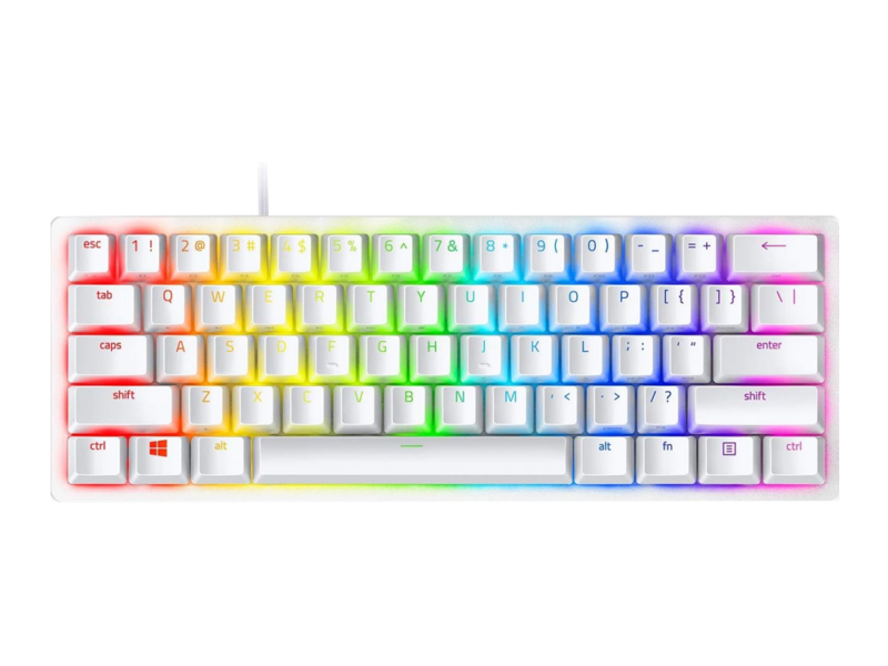 Razer Huntsman Mini 60% Mercury White Gaming Keyboard