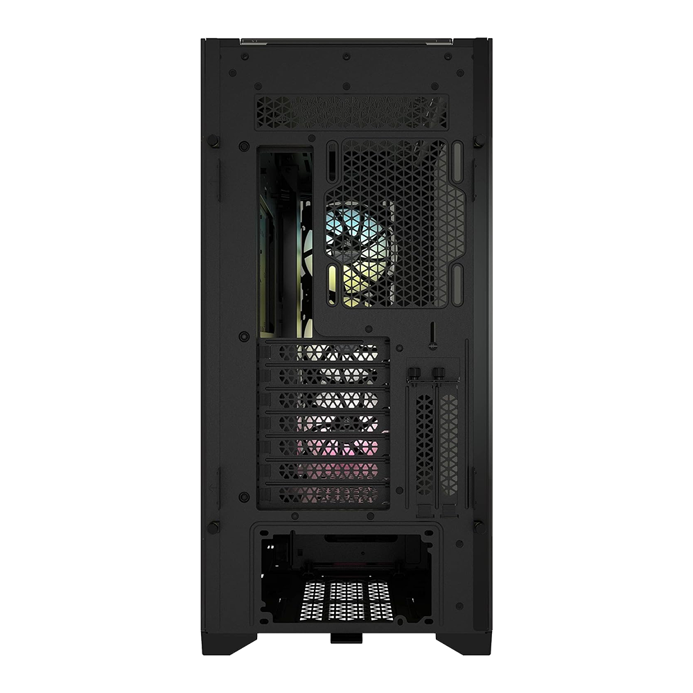 Corsair iCUE 5000X RGB Tempered Glass Mid-Tower ATX PC Smart Case - Black - Image 4