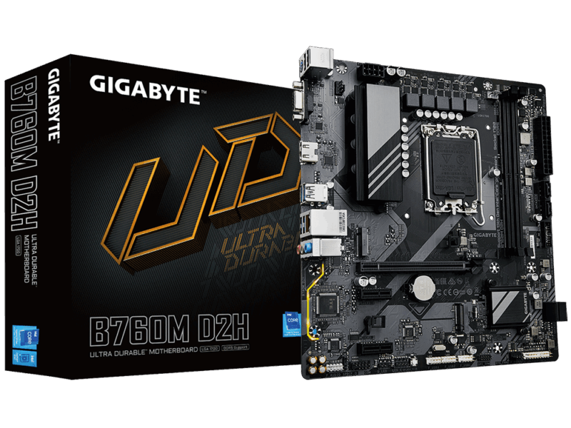 Gigabyte B760M-D2H, DDR5, LGA1700 Motherboard