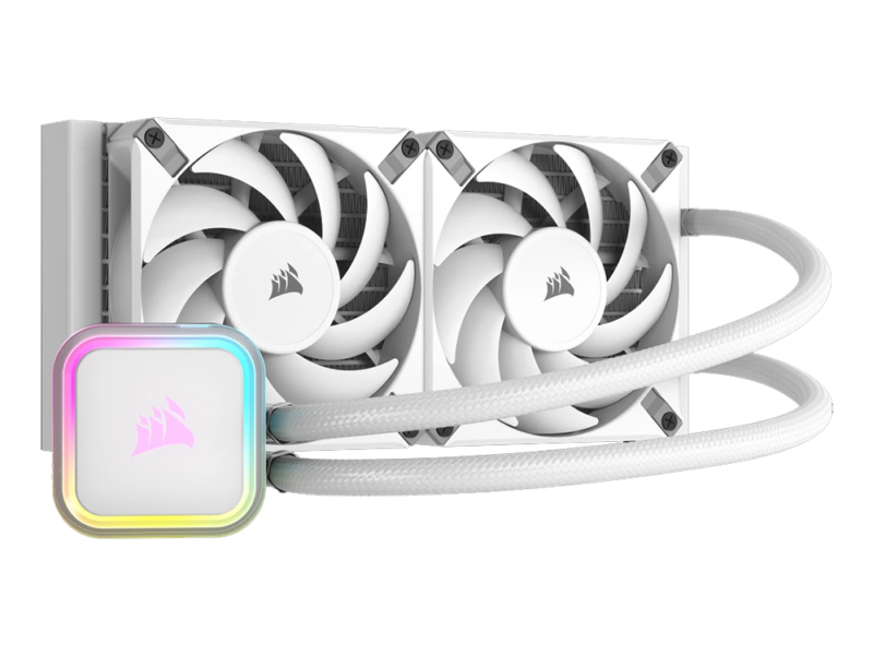 Corsair iCUE H100i RGB ELITE Liquid CPU Cooler – White