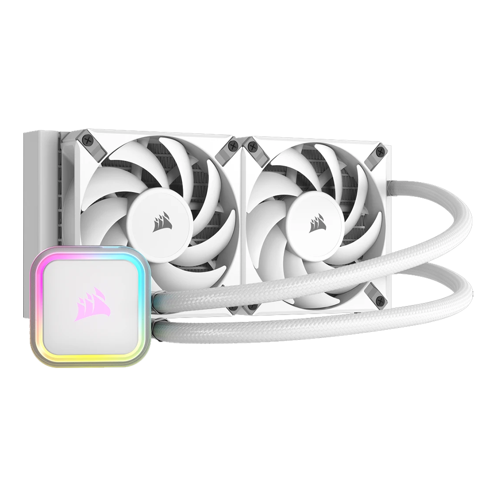Corsair iCUE H100i RGB ELITE Liquid CPU Cooler - White