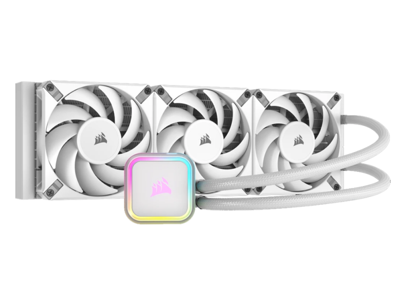 Corsair iCUE H150i RGB ELITE Liquid CPU Cooler – White