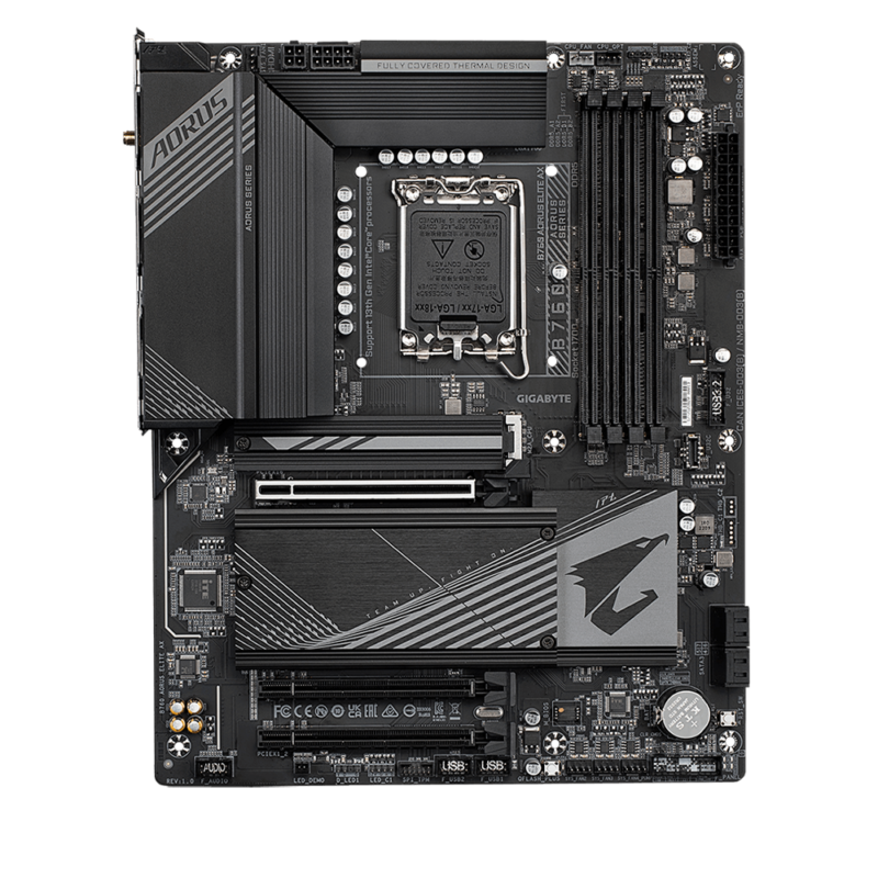 Gigabyte B760 AORUS Elite AX (rev. 1.0), DDR5, LGA1700, Motherboard - Image 2