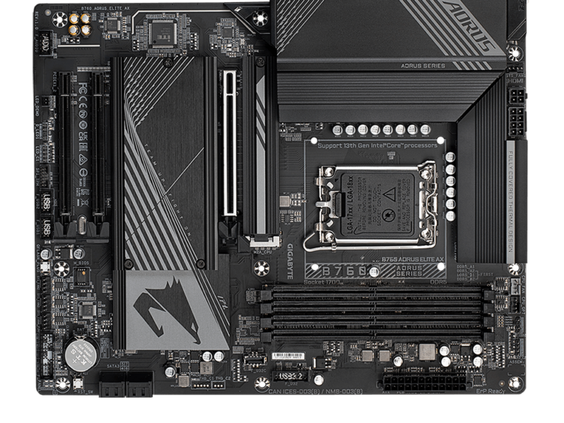 Gigabyte B760 AORUS Elite AX (rev. 1.0), DDR5, LGA1700, Motherboard - image 5