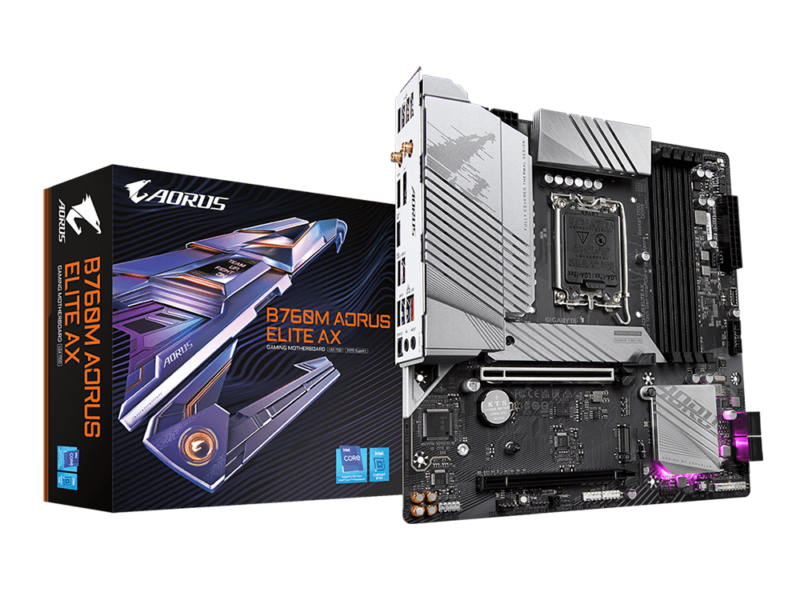 Gigabyte B760M AORUS Elite AX (rev. 1.0), DDR5, LGA1700, Motherboard