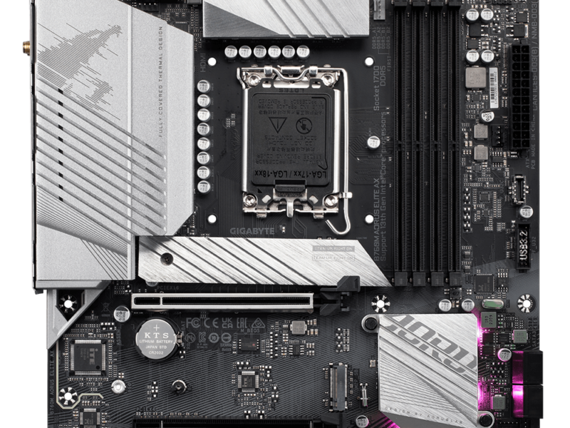 Gigabyte B760M AORUS Elite AX (rev. 1.0), DDR5, LGA1700, Motherboard - image 2