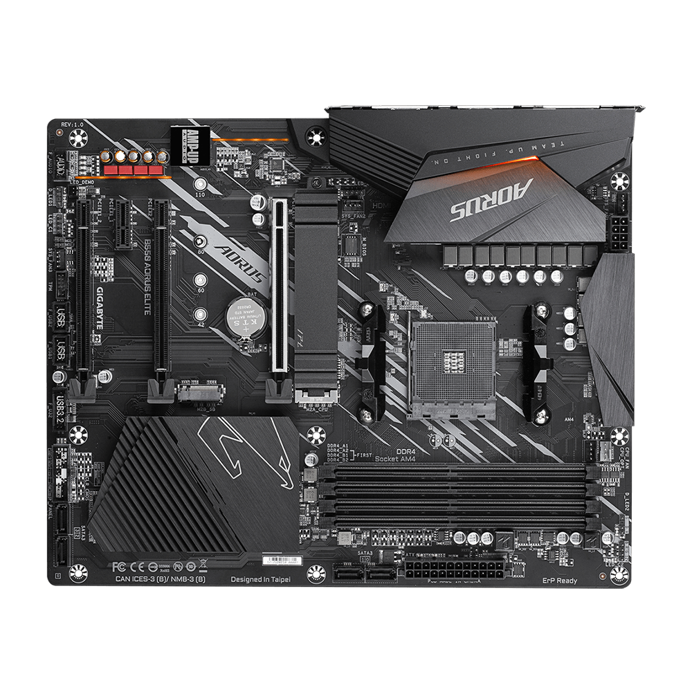 Gigabyte B550-AORUS Elite (rev. 1.0), DDR4, AMD AM4, Motherboard