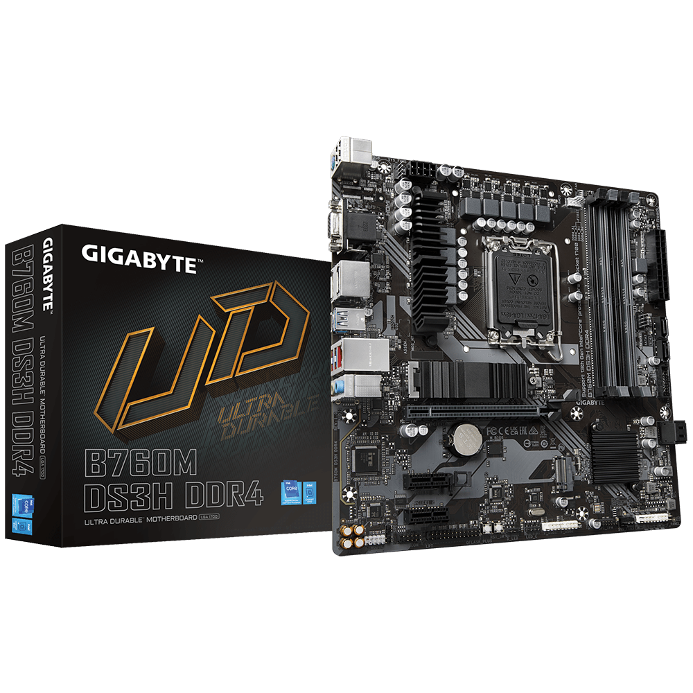 Gigabyte B760M-DS3H, DDR4, LGA1700 Motherboard