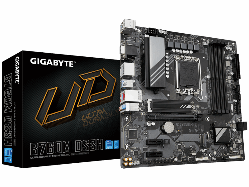 Gigabyte B760M-DS3H, DDR5, LGA1700 Motherboard