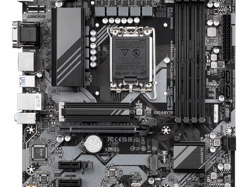 Gigabyte B760M-DS3H, DDR5, LGA1700 Motherboard - image 4