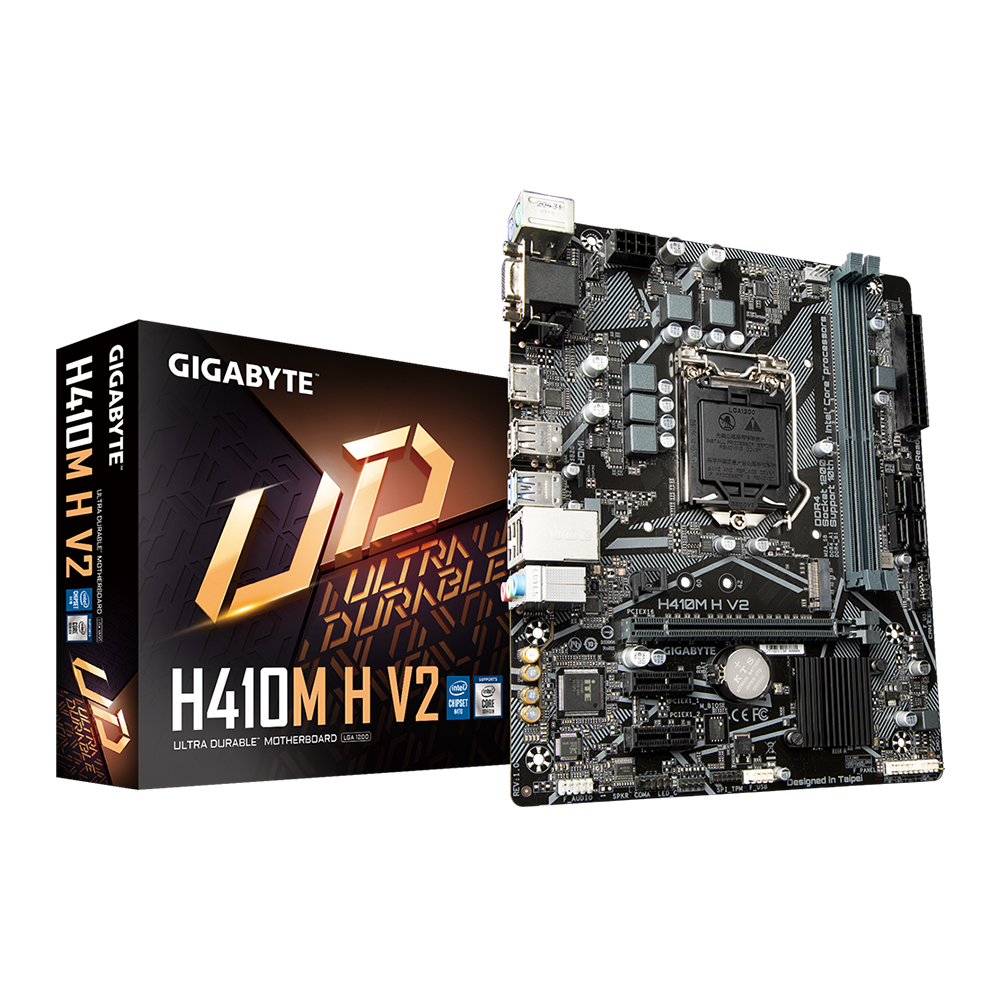 Gigabyte H410M H V2 (rev. 1.0), DDR4, LGA1200 Motherboard