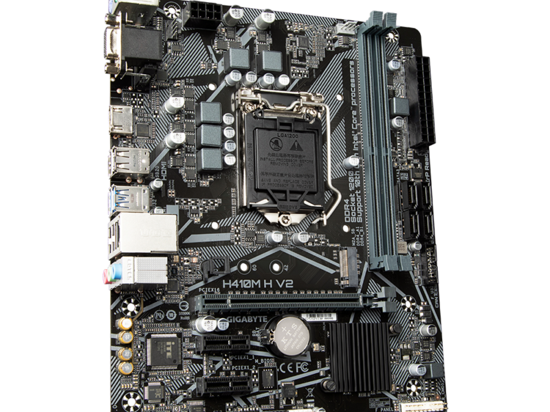 Gigabyte H410M H V2 (rev. 1.0), DDR4, LGA1200 Motherboard - image 3