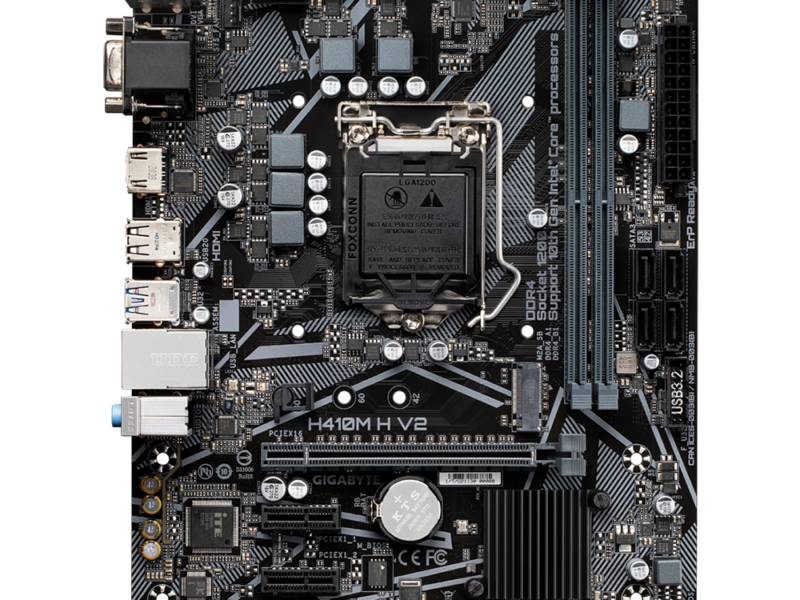 Gigabyte H410M H V2 (rev. 1.0), DDR4, LGA1200 Motherboard - image 5